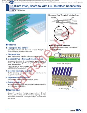 MDF76-30P-1C datasheet  